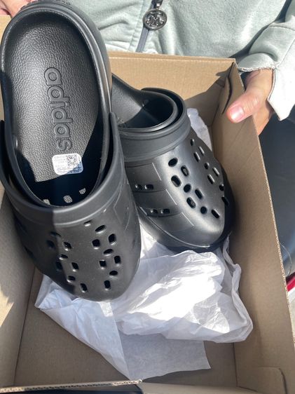 รองเท้าแตะแบบมีหูและแบบสวม อื่นๆ UK 6 | EU 39 1/3 | US 7.5 ADIDAS Adilette Platform Clog รองเท้าแตะผู้หญิง สีดำ JP9577