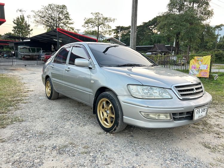 Mitsubishi Lancer 2003 1.6 GLXi Sedan เบนซิน ไม่ติดแก๊ส เกียร์ธรรมดา เทา รูปที่ 2