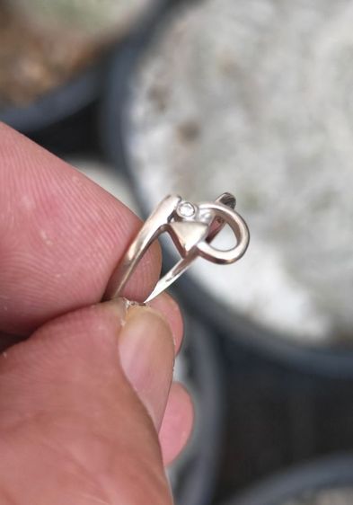 แหวนทองคำแท้​ 18k​ White​ Gold เพชรแท้​ 1​ เม็ด​ แบ่งปันพี่สาว​ถูกๆครับ รูปที่ 2