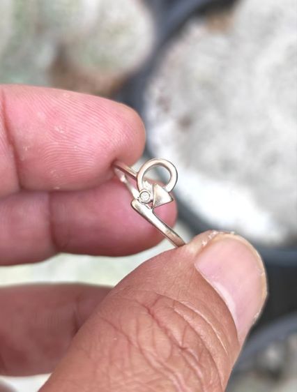 แหวนทองคำแท้​ 18k​ White​ Gold เพชรแท้​ 1​ เม็ด​ แบ่งปันพี่สาว​ถูกๆครับ รูปที่ 3