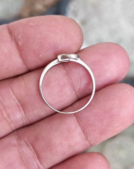 แหวนทองคำแท้​ 18k​ White​ Gold เพชรแท้​ 1​ เม็ด​ แบ่งปันพี่สาว​ถูกๆครับ รูปที่ 5