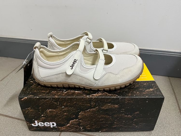รองเท้าผ้าใบ ขาว ผ้า UK 4.5 | EU 37 1/3 | US 6 อื่นๆ Jeep mary jane shoes รองเท้าแมรี่เจน
