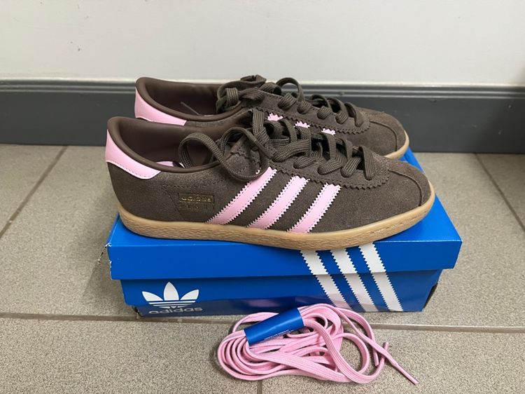 Adidas stadt สีน้ำตาล ชมพู