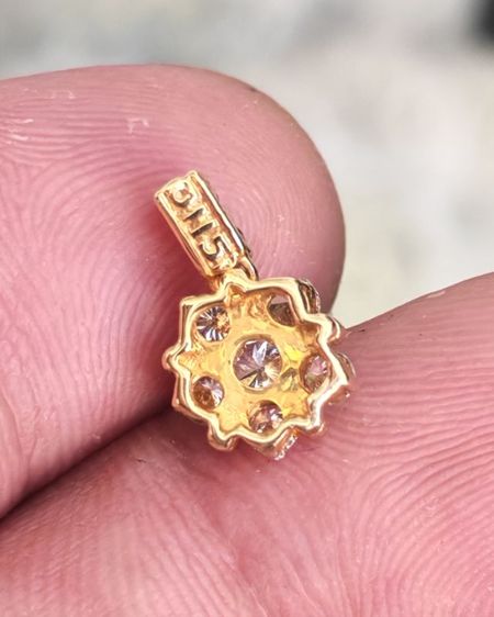 จี้ทองคำแท้​ 18k​ เพชรแท้​ สวยมาก​ ราคาน่ารักครับ รูปที่ 6