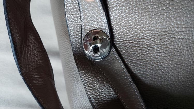 กระเป๋า เฮเมส หนังแท้สีเทา  รูปที่ 12