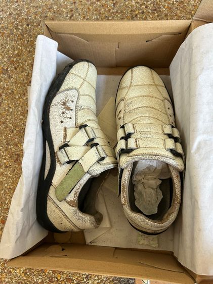 รองเท้าหนังกึ่งทางการ หนังสังเคราะห์ รองเท้าหนัง Dapper สีขาว ผู้ชาย เบอร์ UK 6.5  EU 40  US 7