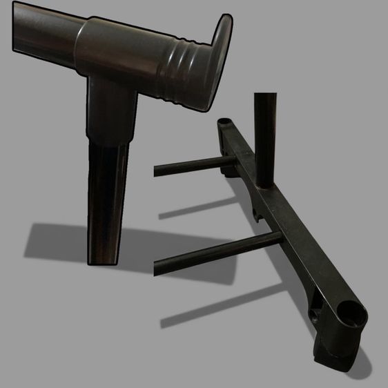 ราวแขวนผ้า สีดำ มีล้อลาก รูปที่ 2