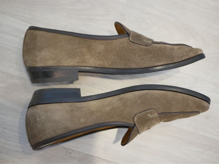 Baudoin Lange Loafers Ginkgo สีน่ำตาล หนังกลับ UK9 US 10 EU 43 รูปที่ 3