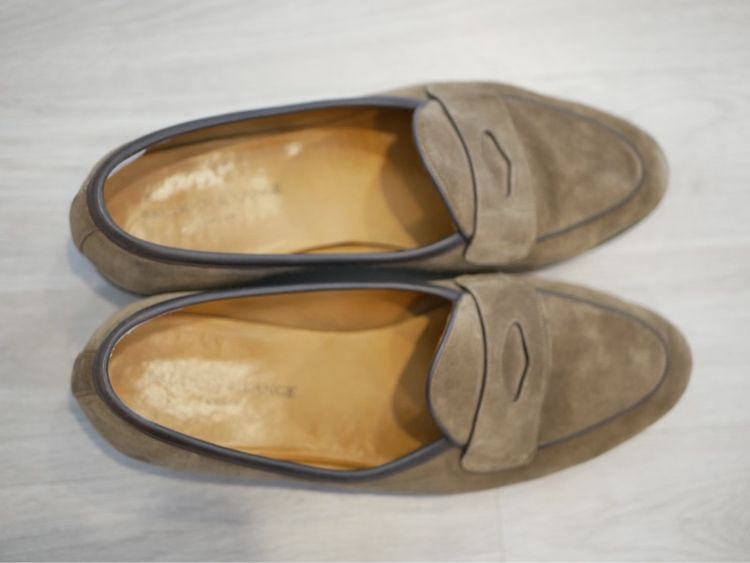 น้ำตาล หนังแท้ รองเท้าแบบสวมและโลฟเฟอร์ อื่นๆ Baudoin Lange Loafers Ginkgo สีน่ำตาล หนังกลับ UK9 US 10 EU 43