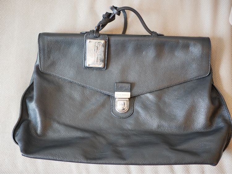 ชาย ดำ หนังแท้ อื่นๆ กระเป๋าเอกสาร Dolce Gabbana ของเแท้ ไม่มีสายสะพาย