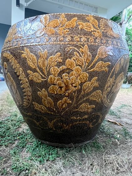โอ่งโบราณ อ่างบัวโบราณ รูปที่ 4