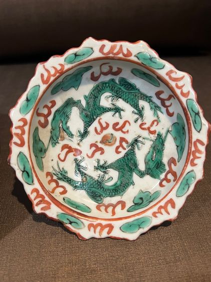 เครื่องแก้วเก่า จานเชิง กังใส พานเก่า ของโบราณ