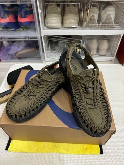 น้ำตาล หนังสังเคราะห์ รองเท้าผ้าใบ UK 7.5 | EU 41 1/3 | US 8 Keen shoe