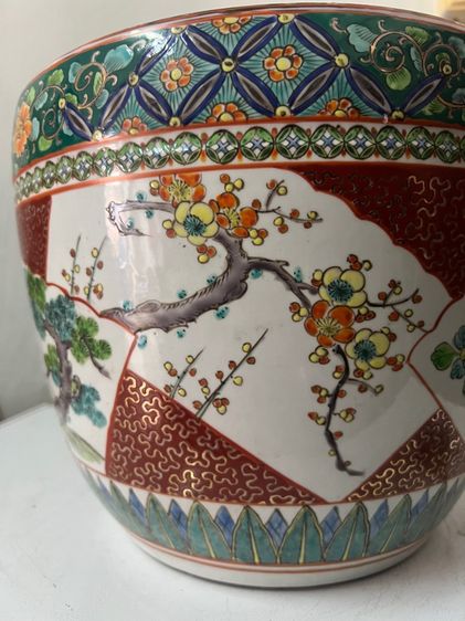 อ่างเนื้อกังใส อ่างบัว อ่างโบราณ ลายคราม รูปที่ 7