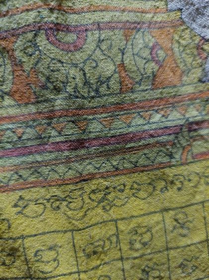 เครื่องรางผ้ายันต์ล้านนางานเขียนมือ 45 คูณ 35 นิ้ว รูปที่ 8