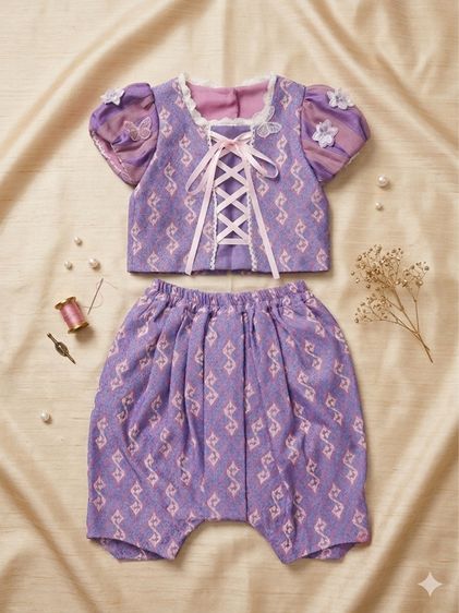 ชมพู อื่นๆ อื่นๆ ชุดไทยเด็ก เจ้าหญิงราพันเซล