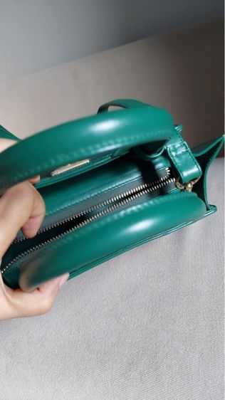 กระเป๋าหนังปลากระเบนแท้สีเขียว รูปที่ 6