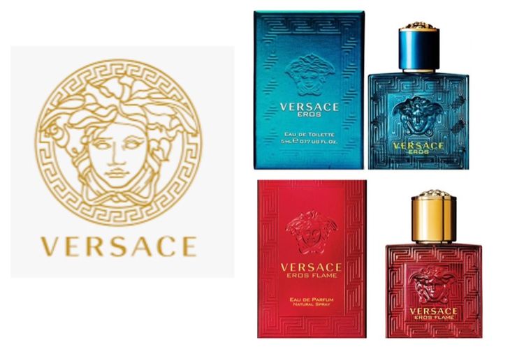 ชาย น้ำหอมแท้ 💯 เหมา 2 ขวด ราคาพิเศษ Versace Eros EDT และ  Versace Eros Flame EDP 5ml  ขนาดทดทอง งานกล่อง น้ำหอมแท้ ติดทน