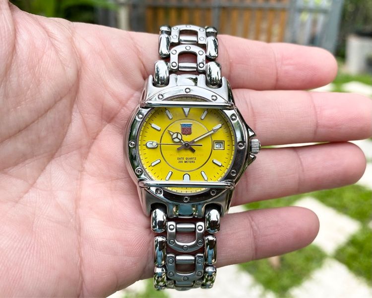 นาฬิกา Elgin USA Guard Diver Yellow Dial Watch แท้ศูนย์