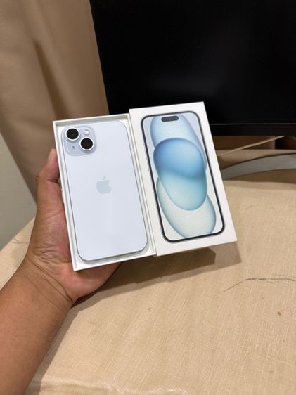 iPhone 15 128GB Blue สวยมาก เดิมๆ สแกนหน้าปกติ สอบถามเพิ่มเติมได้คัฟ
