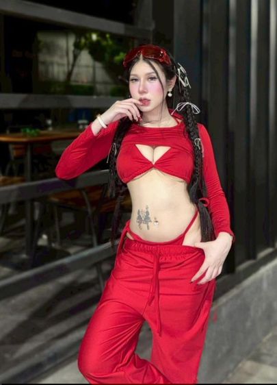 ชุดเซ็ตสงกรานต์ แขนยาว ขายาว  รูปที่ 2