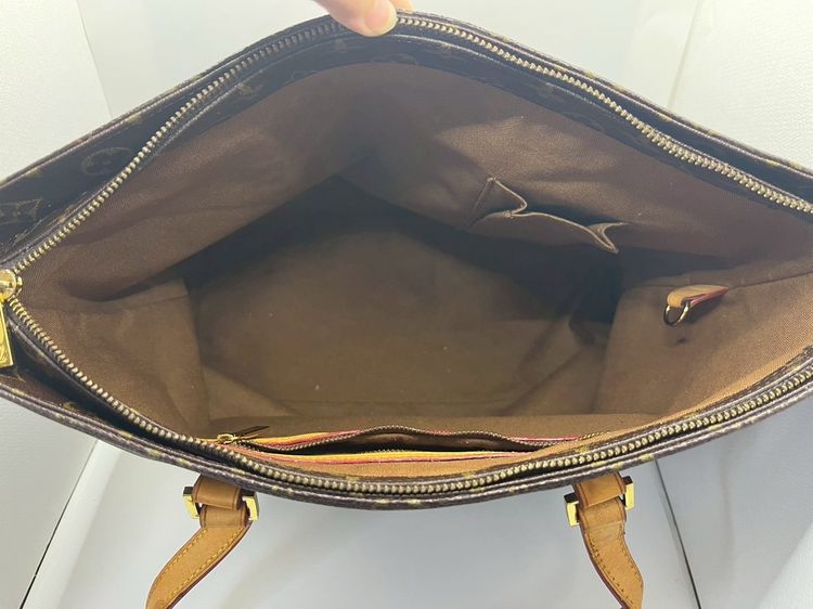 Louis Vuitton Cabas Mezzo Monogram canvas ปี 2008 ของแท้ 💯 ขนาดใหญ่ ใส่ Laptop เอกสาร A4 ได้สบาย เหมาะใช้งานจริง รูปที่ 7