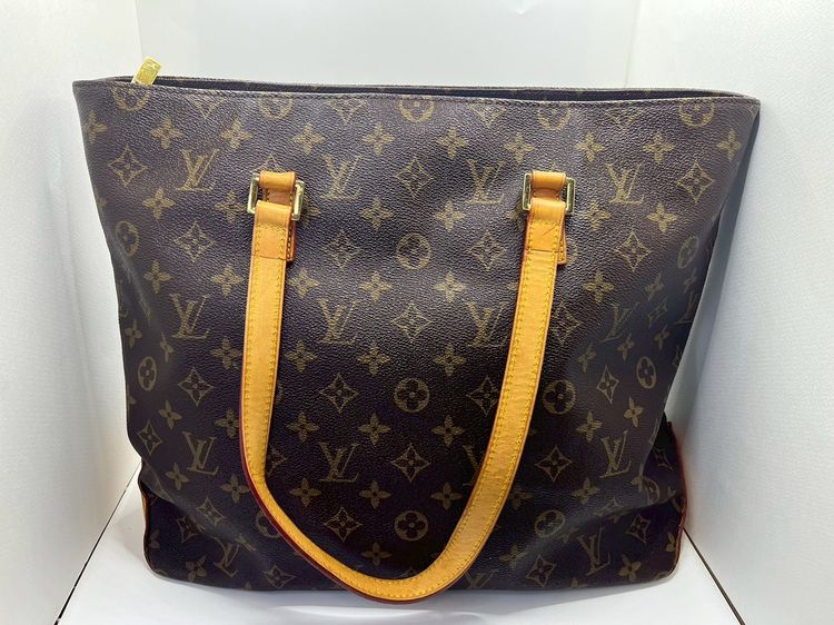 Louis Vuitton Cabas Mezzo Monogram canvas ปี 2008 ของแท้ 💯 ขนาดใหญ่ ใส่ Laptop เอกสาร A4 ได้สบาย เหมาะใช้งานจริง รูปที่ 4