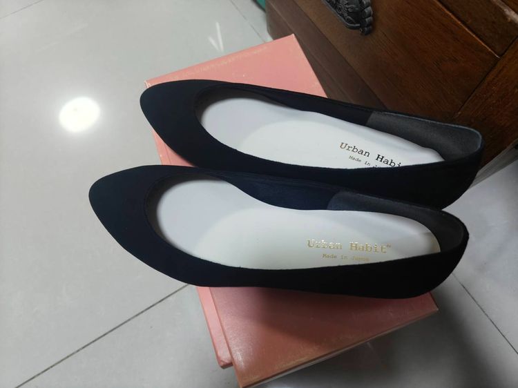 รองเท้าคัทชูผู้หญิง ส้นรองเท้าสวย ผลิตที่ญี่ปุ่น รองเท้านุ่ม หน้ากว้าง รูปที่ 4