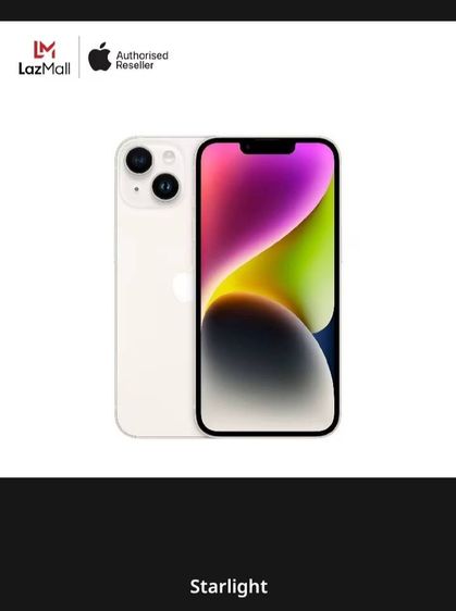 iPhone 14 Starlight 128GB🔥เครื่องใหม่แท้ศูนย์ไทย ประกัน 1 ปี รูปที่ 7