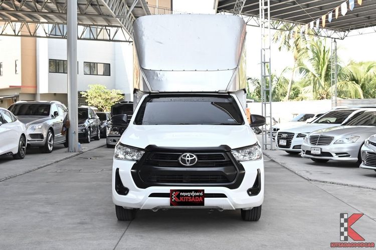 Toyota Hilux Revo 2021 2.4 Entry Pickup ดีเซล ไม่ติดแก๊ส เกียร์ธรรมดา ขาว รูปที่ 2