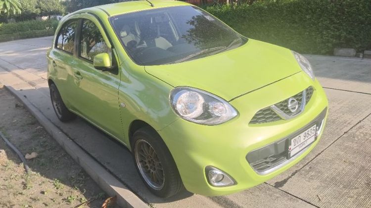 Nissan March 2014 1.2 VL Sedan เบนซิน ไม่ติดแก๊ส เกียร์อัตโนมัติ เขียว รูปที่ 3