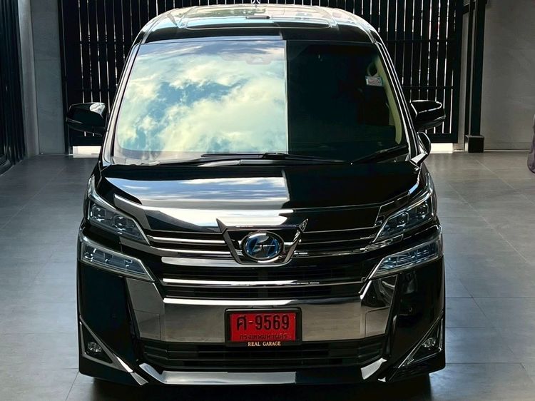 Toyota Vellfire 2018 2.5 HV X 4WD Van ไฮบริด ไม่ติดแก๊ส เกียร์อัตโนมัติ ดำ รูปที่ 3