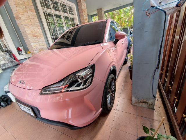 Neta V 2023 Sedan ไฟฟ้า ไม่ติดแก๊ส เกียร์อัตโนมัติ ชมพู รูปที่ 4