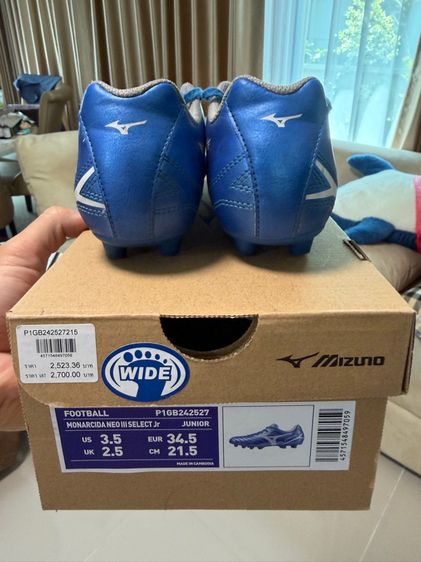 Mizuno Monarcida Neo III ของเด็ก สีฟ้า รูปที่ 5
