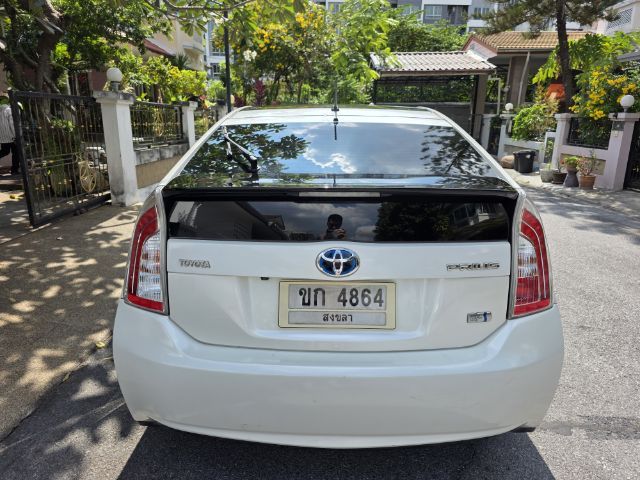 Toyota Prius 2013 1.8 Hybrid Top Option Grade ไฮบริด ไม่ติดแก๊ส เกียร์อัตโนมัติ ขาว รูปที่ 4