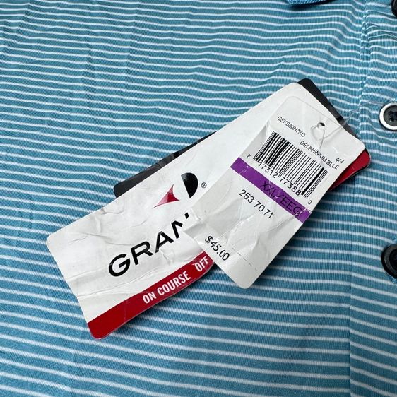 เสื้อกีฬา​ Grand Slam เสื้อ Golf ใหม่มือหนึ่ง​ Size XXL รูปที่ 6