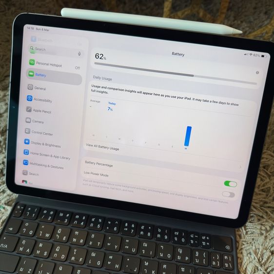 iPad Air Gen4 Wifi Cellular 64 GB Magic keyboard Pencil Gen 2 รูปที่ 13