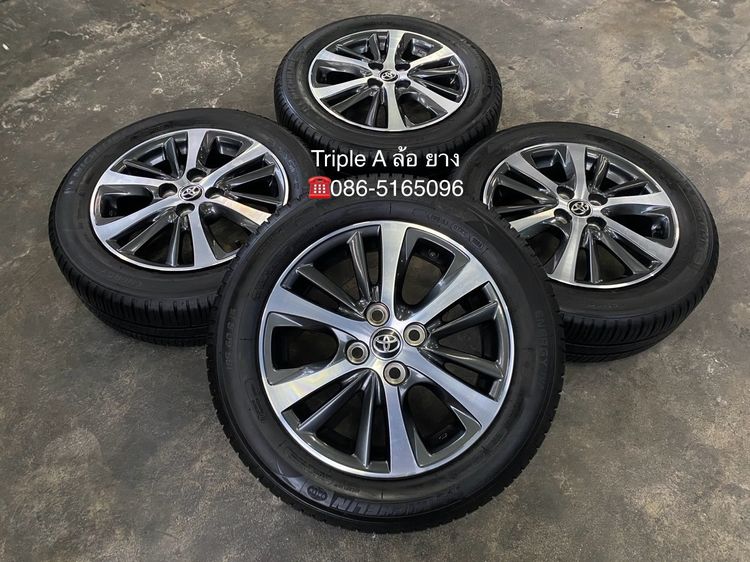 อื่นๆ อะลูมิเนียมอัลลอย 15" ✨ล้อแม็ก✨Toyota Yaris Ative ขอบ 15 เทาหน้าเงา พร้อมยาง 185-60-15 Michelin💥ปี 25💥