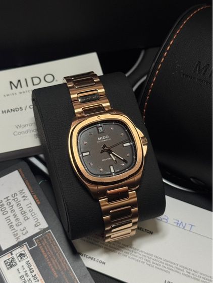 โรสโกลด์ Mido Multifort TV Big Date