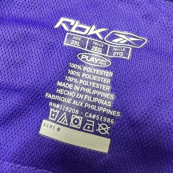 เสื้อกีฬา​ Reebok x NFL Vikings Size 2XL รูปที่ 3