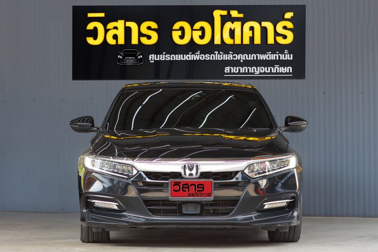 Honda Accord 2019 2.0 Hybrid Tech Sedan ไฮบริด ไม่ติดแก๊ส เกียร์อัตโนมัติ ดำ รูปที่ 2