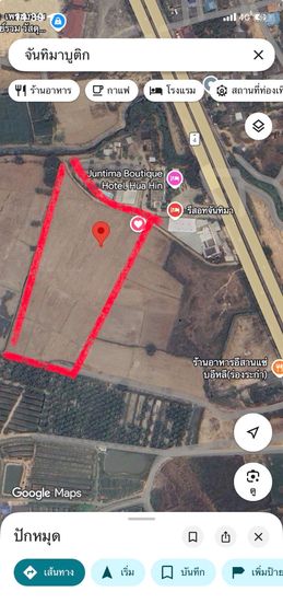 ขายที่ดินชะอำ 10-2-65 ไร่ ราคาไร่ละ 2500,000 ล้านบาท ใกล้ถนนเพชรเกษม 100ม. ห่างจากทะเลชะอำ 10 กม ที่ดินอยู่หลังโรงแรมขันทิมาบูติก