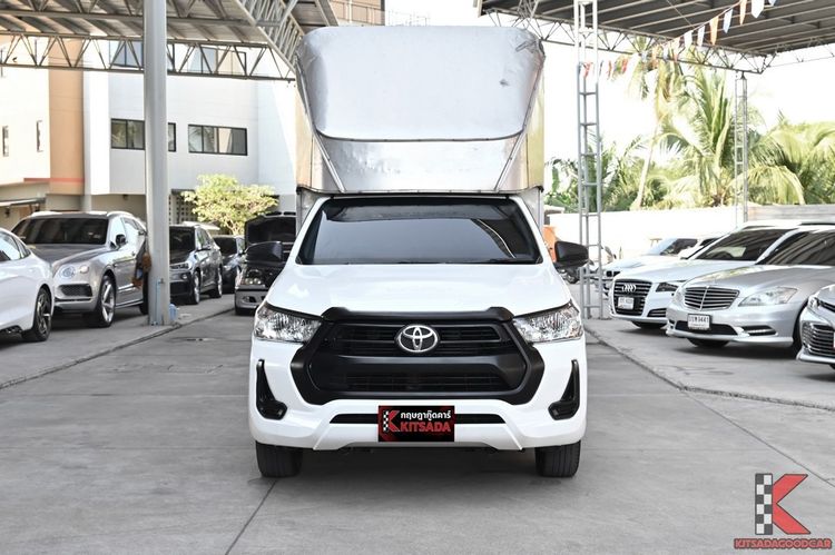 Toyota Hilux Revo 2021 2.4 Entry Pickup ดีเซล ไม่ติดแก๊ส เกียร์ธรรมดา ขาว รูปที่ 2
