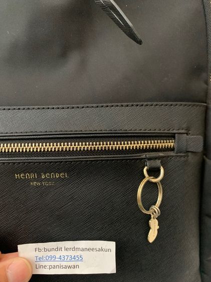  Henri Bendel diaper backpack กระเป๋าเป้คุณภาพสูง แบรนด์อเมริกา สภาพสวยๆ 950 บาท รูปที่ 2