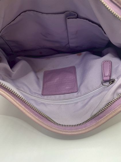 Coach Hamptons Scribble Demi Bag สีชมพู แท้100 💯  ปี 2010💗 รูปที่ 7