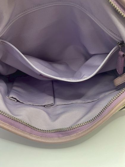 Coach Hamptons Scribble Demi Bag สีชมพู แท้100 💯  ปี 2010💗 รูปที่ 8