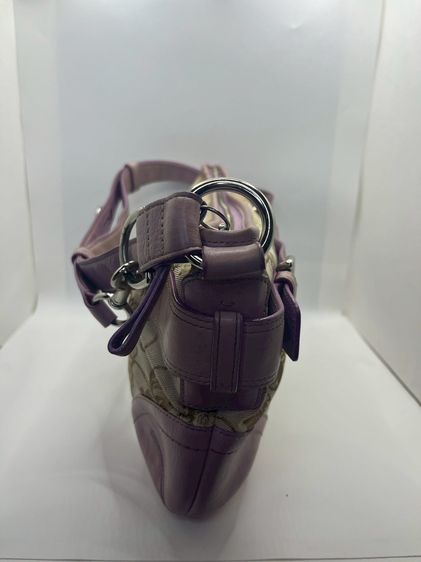 Coach Hamptons Scribble Demi Bag สีชมพู แท้100 💯  ปี 2010💗 รูปที่ 10