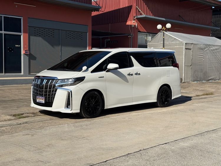 Toyota Alphard 2021 2.5 Hybrid SR C-Package E-Four 4WD เบนซิน ไม่ติดแก๊ส เกียร์อัตโนมัติ ขาว รูปที่ 2