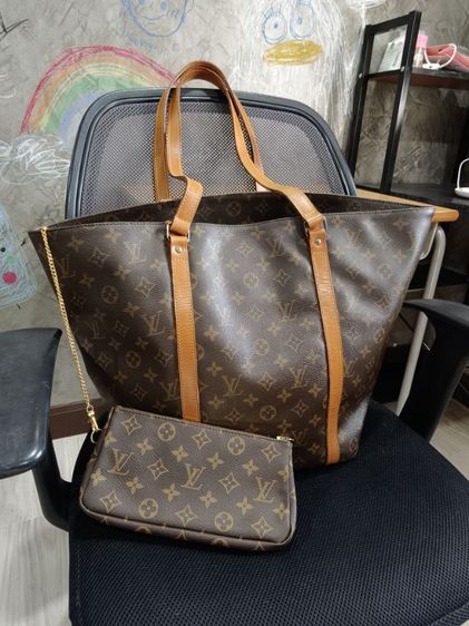 vintage Louis  Vuitton sac shopping bag มาพร้อมใบลูก