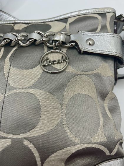 Coach Signature Chain Trim Convertible Shoulder Bag  แท้ 100💯  ปี2013 รูปที่ 4